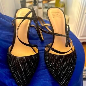 INC International Concepts Women's Black Strappy Heels